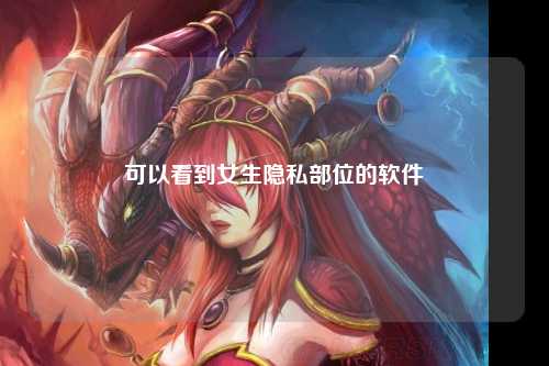 可以看到女生隐私部位的软件
