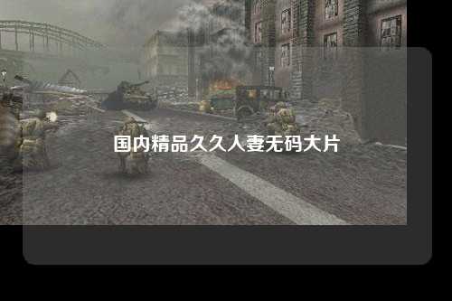 国内精品久久人妻无码大片